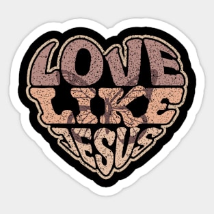 Love Like Jesus Sticker